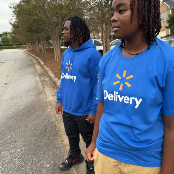 Spark / Walmart Reflective BLACK Tshirt - Delivery Driver (T-shirt Shirt Tee) - Picture 3 of 8